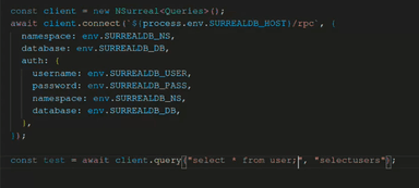 SurrealDB Queries with Types